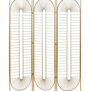 Parawan dekoracyjny metalowy 3 panele złoty 443410 Parawan dekoracyjny metalowy 3 panele złoty 443410