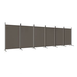 Parawan Dekoracyjny Składany Parawan Panelowy Antracyt 520×180 cm tkanina 808392 Parawan Dekoracyjny Składany Parawan Panelowy Antracyt 520×180 cm tkanina 808392