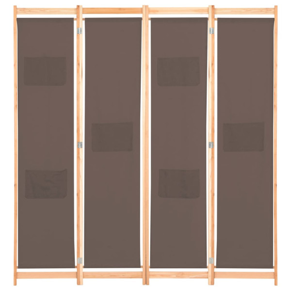 Parawan Dekoracyjny Składany Parawan Panelowy Brązowy 160x170x4 cm 808310