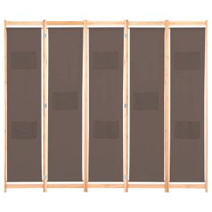 Parawan Dekoracyjny Składany Parawan Panelowy Brązowy 200 x 170 x 4 cm 808404 Parawan Dekoracyjny Składany Parawan Panelowy Brązowy 200 x 170 x 4 cm 808404