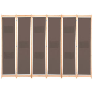 Parawan Dekoracyjny Składany Parawan Panelowy Brązowy 240 x 170 x 4 cm 808501 Parawan Dekoracyjny Składany Parawan Panelowy Brązowy 240 x 170 x 4 cm 808501