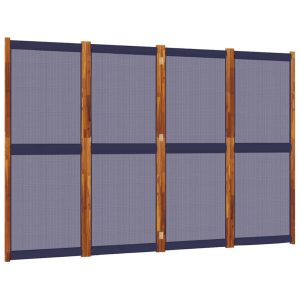 Parawan Dekoracyjny Składany Parawan Panelowy Ciemnoniebieski 280×180 cm 808357 Parawan Dekoracyjny Składany Parawan Panelowy Ciemnoniebieski 280×180 cm 808357