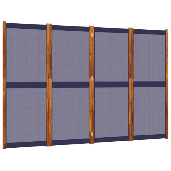 Parawan Dekoracyjny Składany Parawan Panelowy Ciemnoniebieski 280x180 cm 808357