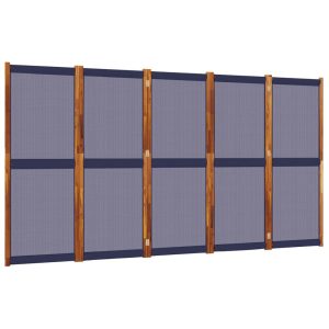 Parawan Dekoracyjny Składany Parawan Panelowy Ciemnoniebieski 350×180 cm 808313 Parawan Dekoracyjny Składany Parawan Panelowy Ciemnoniebieski 350×180 cm 808313