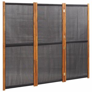 Parawan Dekoracyjny Składany Parawan Panelowy Czarny 210 x 180 cm 808535 Parawan Dekoracyjny Składany Parawan Panelowy Czarny 210 x 180 cm 808535
