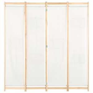 Parawan Dekoracyjny Składany Parawan Panelowy Kremowy 160x170x4 cm 808340 Parawan Dekoracyjny Składany Parawan Panelowy Kremowy 160x170x4 cm 808340