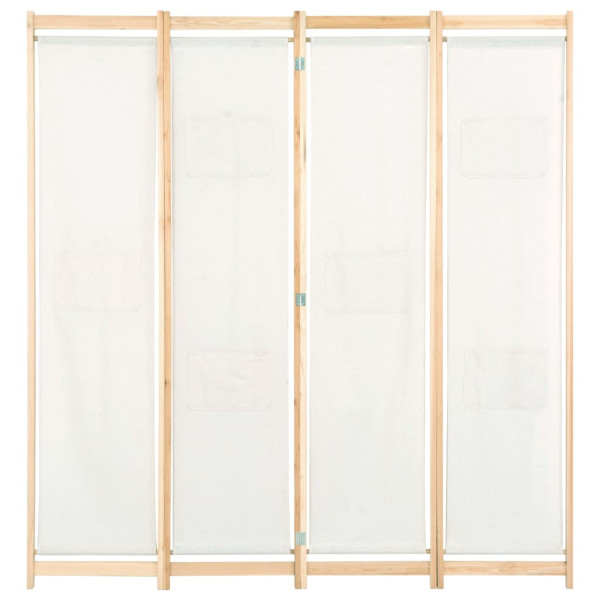 Parawan Dekoracyjny Składany Parawan Panelowy Kremowy 160x170x4 cm 808340