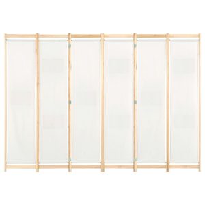 Parawan Dekoracyjny Składany Parawan Panelowy Kremowy 240 x 170 x 4 cm 808485 Parawan Dekoracyjny Składany Parawan Panelowy Kremowy 240 x 170 x 4 cm 808485