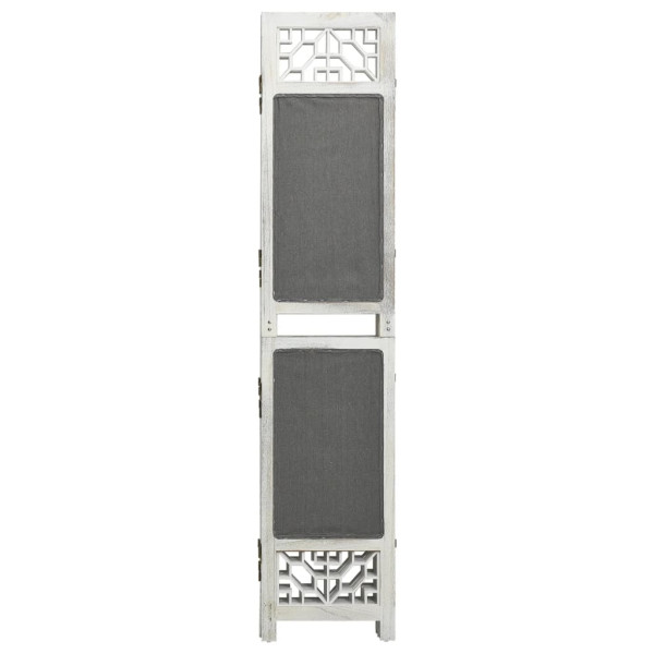Parawan Dekoracyjny Składany Parawan Panelowy Szary 105 x 165 cm 808354
