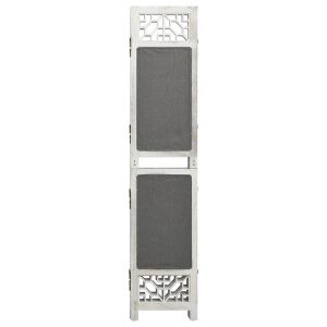 Parawan Dekoracyjny Składany Parawan Panelowy Szary 210 x 165 cm 808490 Parawan Dekoracyjny Składany Parawan Panelowy Szary 210 x 165 cm 808490