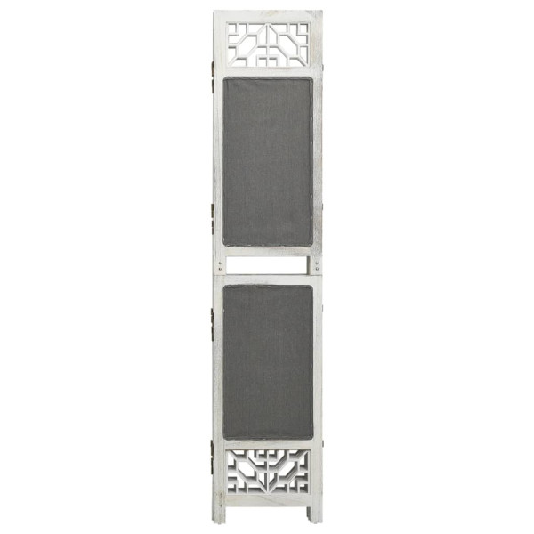 Parawan Dekoracyjny Składany Parawan Panelowy Szary 210 x 165 cm 808490