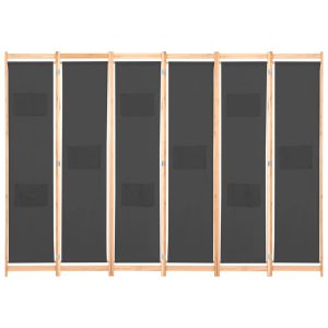 Parawan Dekoracyjny Składany Parawan Panelowy Szary 240 x 170 x 4 cm 808551 Parawan Dekoracyjny Składany Parawan Panelowy Szary 240 x 170 x 4 cm 808551