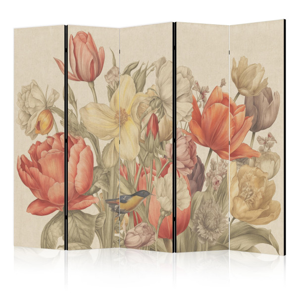 Parawan Dwustronny Bukiet Z Tulipanami 225x172cm 1094616