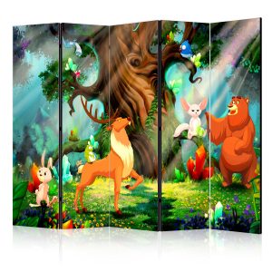 Parawan dwustronny Dla dzieci 225 x 172 cm 1 szt 572981