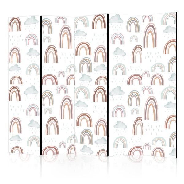 Parawan dwustronny Dla dzieci 225 x 172 cm 1 szt 573029