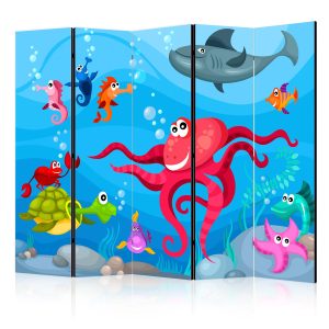 Parawan dwustronny Dla dzieci 225 x 172 cm 1 szt 573121