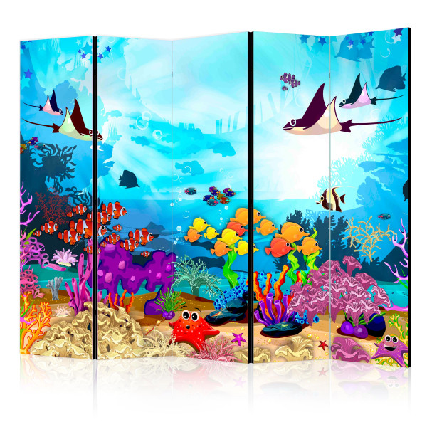 Parawan dwustronny Dla dzieci 225 x 172 cm 1 szt 574999