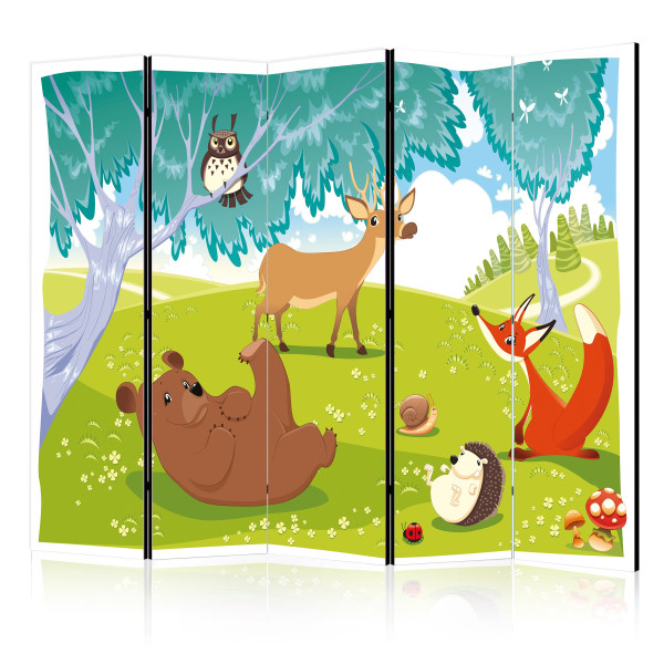 Parawan dwustronny Dla dzieci 225 x 172 cm 1 szt 575135