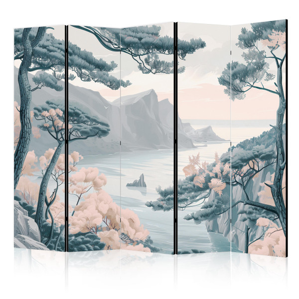 Parawan Dwustronny Górzyste Wybrzeże 225x172cm 1095057