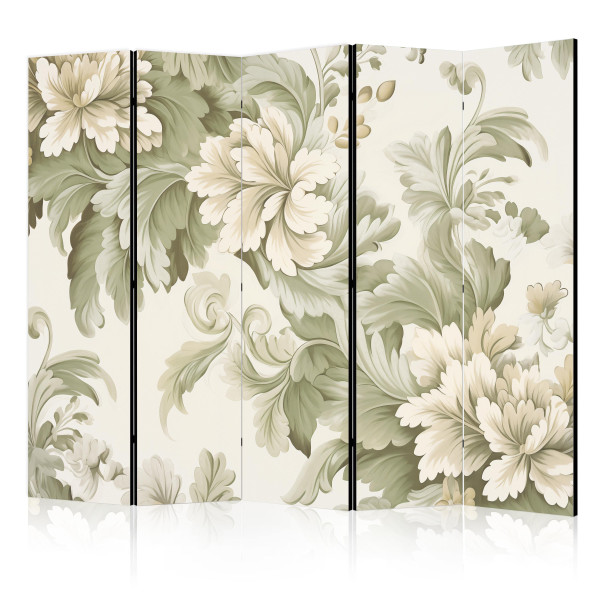 Parawan Dwustronny Kremowe kwiaty vintage 225x172cm 1094330