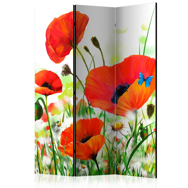 Parawan dwustronny Kwiaty 135 x 172 cm 1 szt 574345