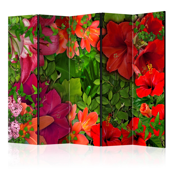 Parawan dwustronny Kwiaty 225 x 172 cm 1 szt 571555