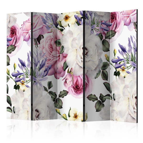 Parawan dwustronny Kwiaty 225 x 172 cm 1 szt 572317