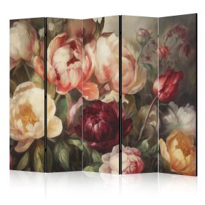 Parawan Dwustronny Kwitnące Piwonie 225x172cm 1095411 Parawan Dwustronny Kwitnące Piwonie 225x172cm 1095411
