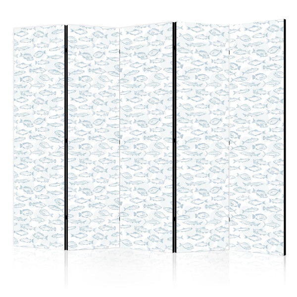 Parawan Dwustronny Niebieskie Ryby 225x172cm 1094845