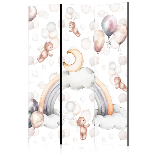 Parawan Dwustronny Pluszowe Misie Z Balonikami 135x172cm 1095141