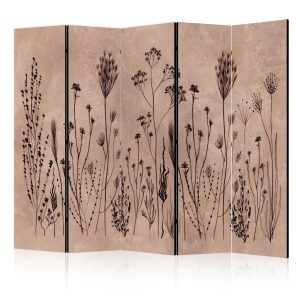 Parawan Dwustronny Roślinny Vintage 225x172cm 1094626