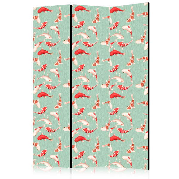 Parawan Dwustronny Rybki I Japoński Wzór 135x172cm 1094541