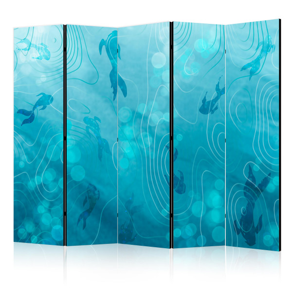 Parawan Dwustronny Rybki Koi Pod Taflą Wody 225x172cm 1094419