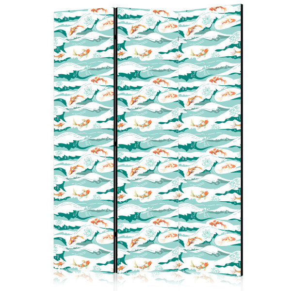 Parawan Dwustronny Ryby Wyskakujące Ponad Fale 135x172cm 1094964