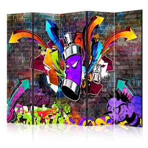 Parawan dwustronny Street art 225 x 172 cm 1 szt 574769