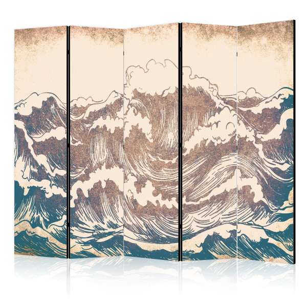 Parawan Dwustronny Wzburzony ocean 225x172cm 1095238