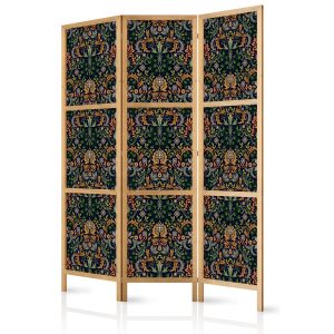 Parawan Japoński 3-panelowy Bogaty Wzór W Stylu Vintage 135x172cm 1094553 Parawan Japoński 3-panelowy Bogaty Wzór W Stylu Vintage 135x172cm 1094553