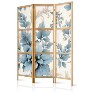 Parawan Japoński 3-panelowy Florystyczne Ornamenty 135x172cm 1095743 Parawan Japoński 3-panelowy Florystyczne Ornamenty 135x172cm 1095743