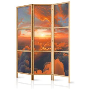 Parawan Japoński 3-panelowy Gdy Świt Łaskocze Chmury 135x172cm 1094608 Parawan Japoński 3-panelowy Gdy Świt Łaskocze Chmury 135x172cm 1094608