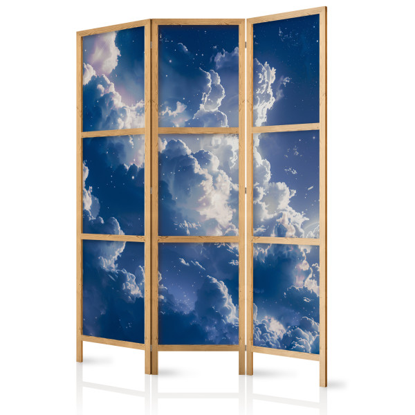Parawan Japoński 3-panelowy Gwiezdne Chmury 135x172cm 1095381
