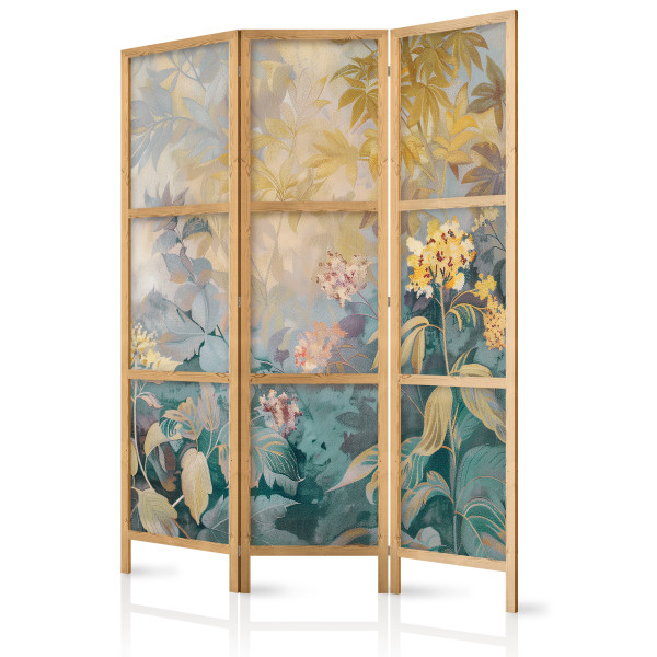 Parawan Japoński 3-panelowy Kilim Z Wiosennym Motywem 135x172cm 1095805