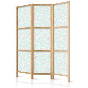 Parawan Japoński 3-panelowy Minimalistyczne Ryby 135x172cm 1095170 Parawan Japoński 3-panelowy Minimalistyczne Ryby 135x172cm 1095170