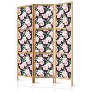 Parawan Japoński 3-panelowy Piwonie 135x172cm 1094406 Parawan Japoński 3-panelowy Piwonie 135x172cm 1094406