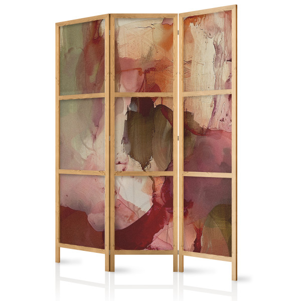 Parawan Japoński 3-panelowy Różana Abstrakcja 135x172cm 1095295