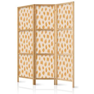Parawan Japoński 3-panelowy Rysowany Wzór W Cętki I Kropki 135x172cm 1094387 Parawan Japoński 3-panelowy Rysowany Wzór W Cętki I Kropki 135x172cm 1094387