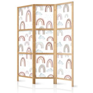 Parawan Japoński 3-panelowy Tęcze I Chmury 135x172cm 1095448 Parawan Japoński 3-panelowy Tęcze I Chmury 135x172cm 1095448