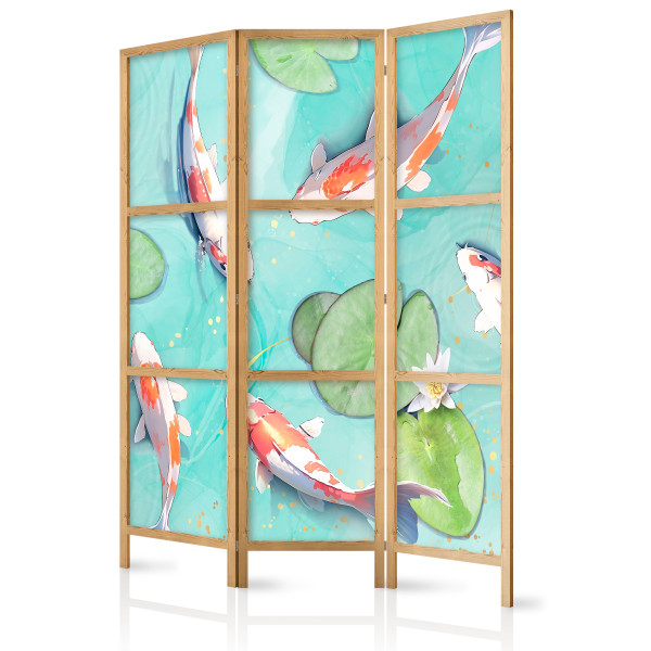 Parawan Japoński 3-panelowy Zjawiskowe Rybki 135x172cm 1095585