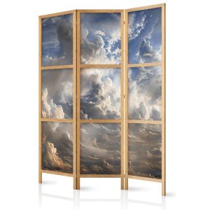 Parawan Japoński 3-panelowy Złote Refleksy Na Obłokach 135x172cm 1095772 Parawan Japoński 3-panelowy Złote Refleksy Na Obłokach 135x172cm 1095772