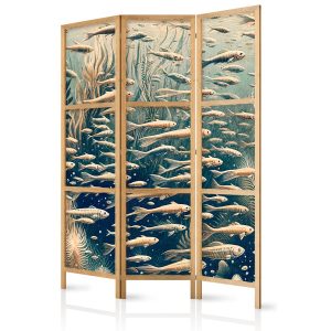 Parawan Japoński 3-panelowy Życie W Oceanie 135x172cm 1095715 Parawan Japoński 3-panelowy Życie W Oceanie 135x172cm 1095715