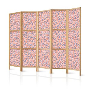 Parawan Japoński 5-panelowy Deseń Żyrafy 225x172cm 1094381 Parawan Japoński 5-panelowy Deseń Żyrafy 225x172cm 1094381